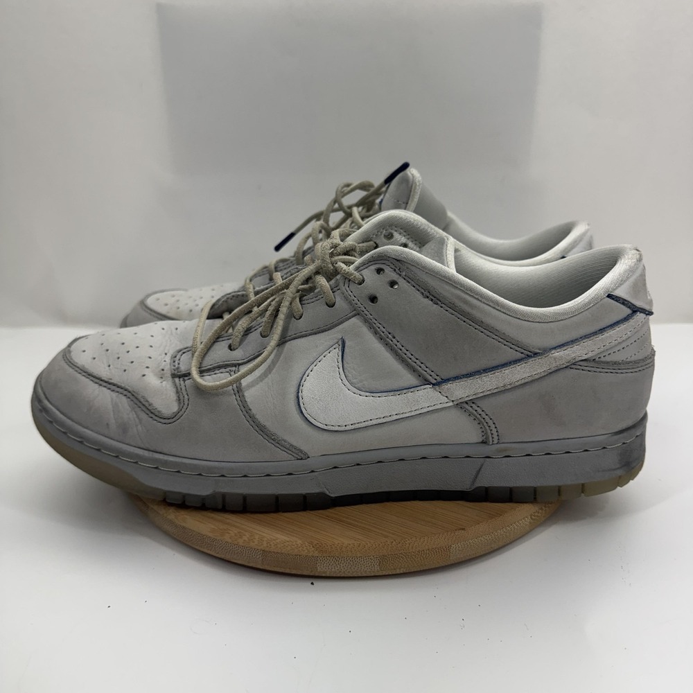 Nike Dunk Low Shoes Mens Size 11 Gray Leather Low Top Sneakers DX3722-001 - Picture 3 of 10